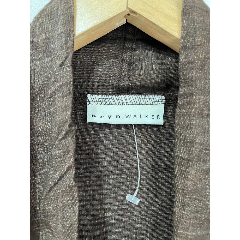 Bryn Walker Kai Drape Jacket Brown Lagenlook Line… - image 7